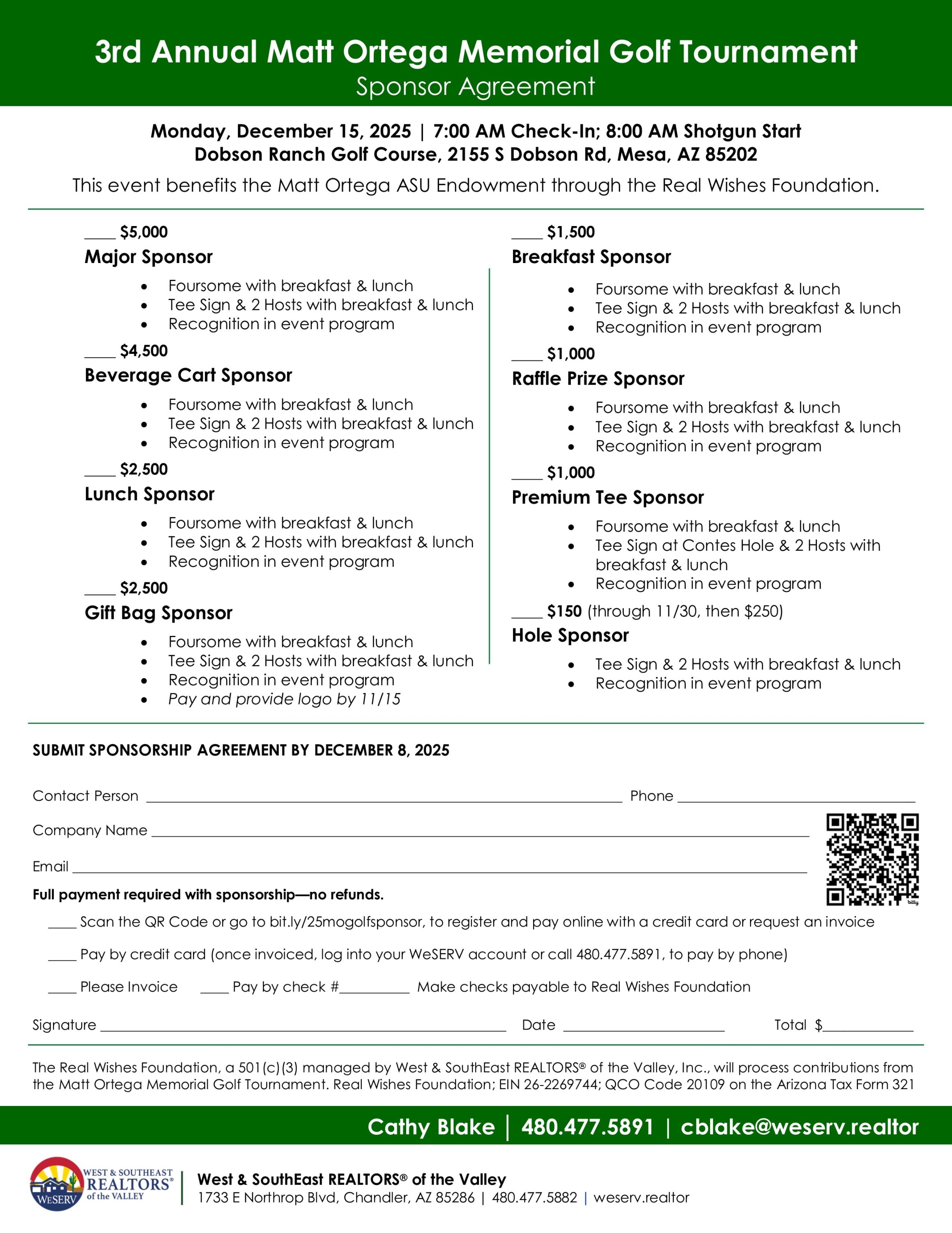 Matt Ortega Memorial Golf Tournament