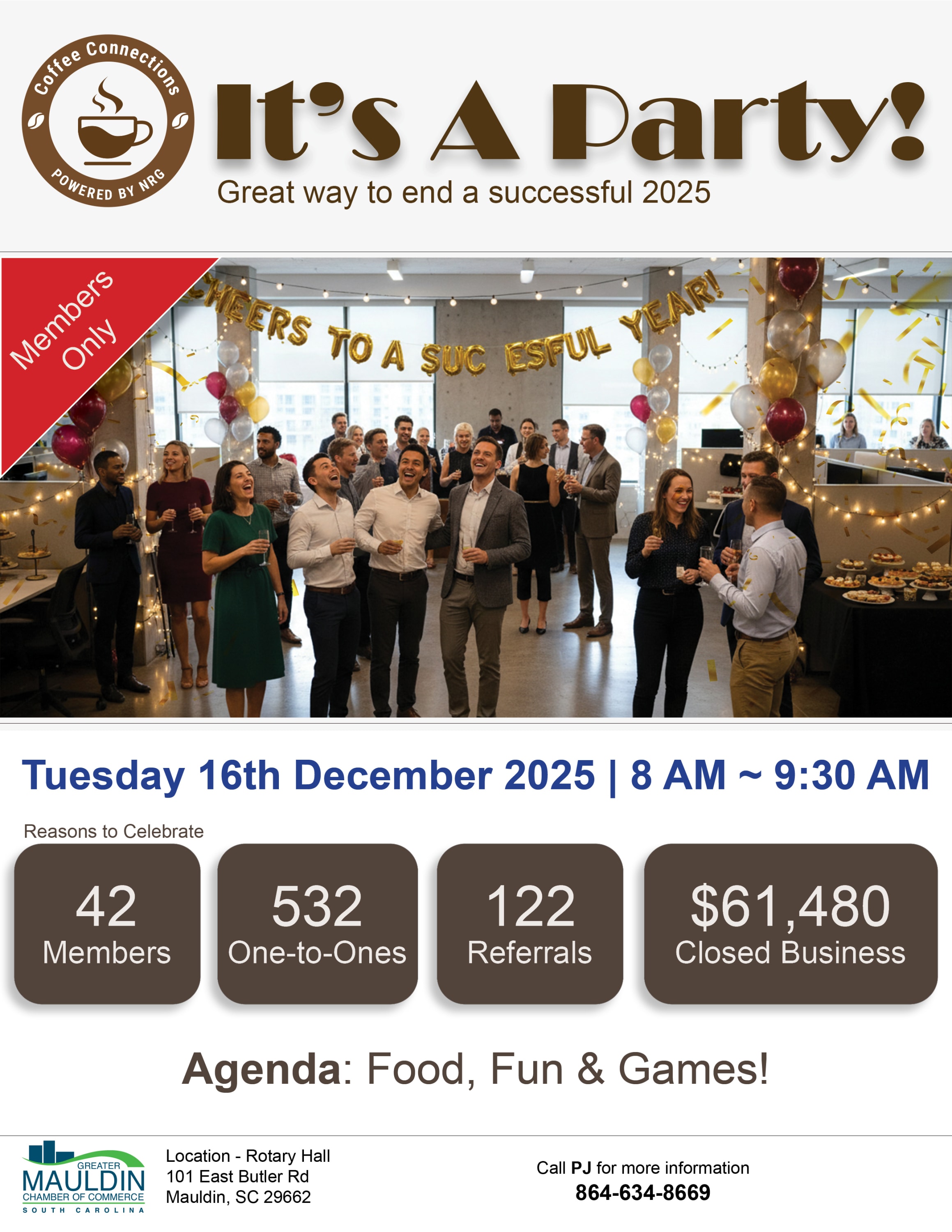 Coffee Connections Party on 12/16/2025