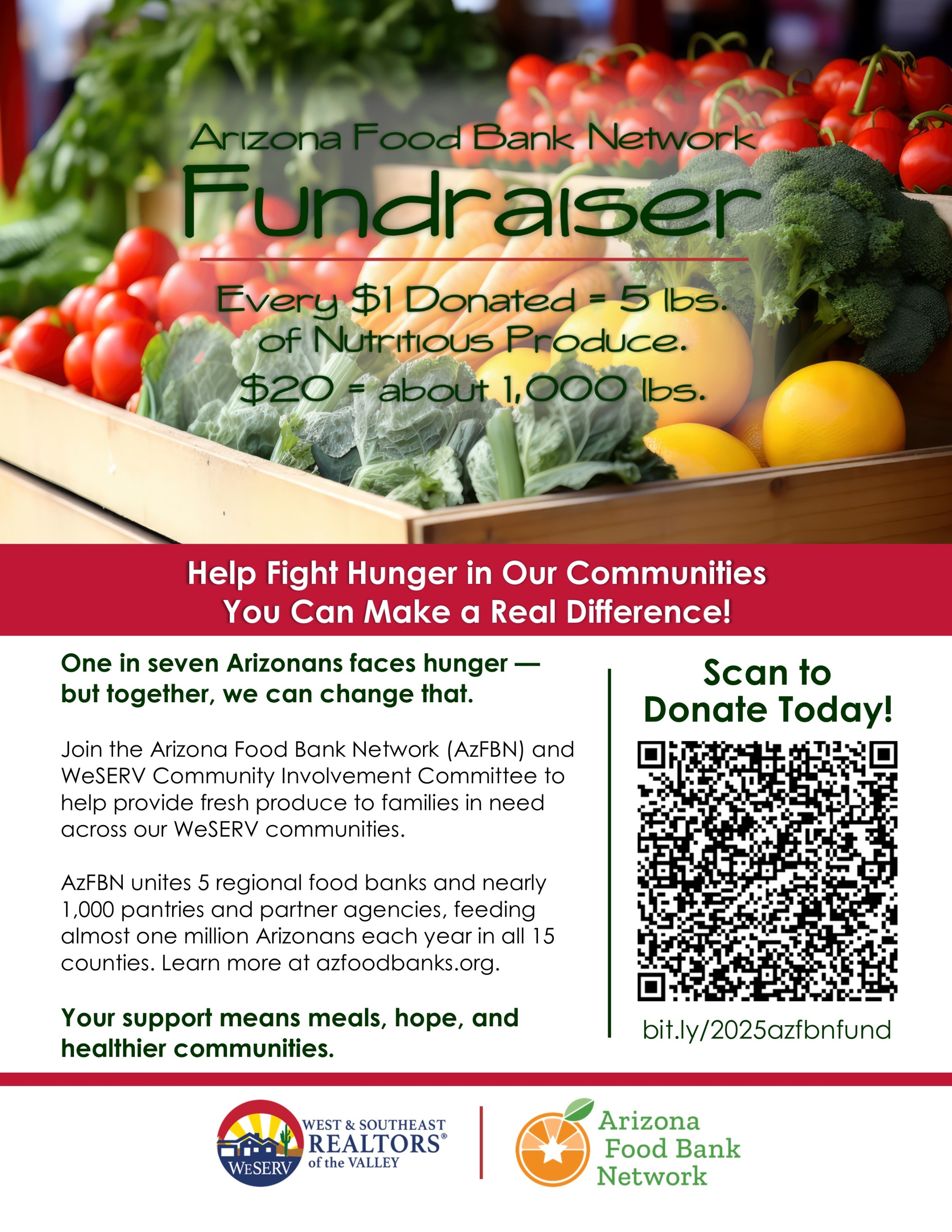 WeSERV Arizona Food Bank Network Fundraiser