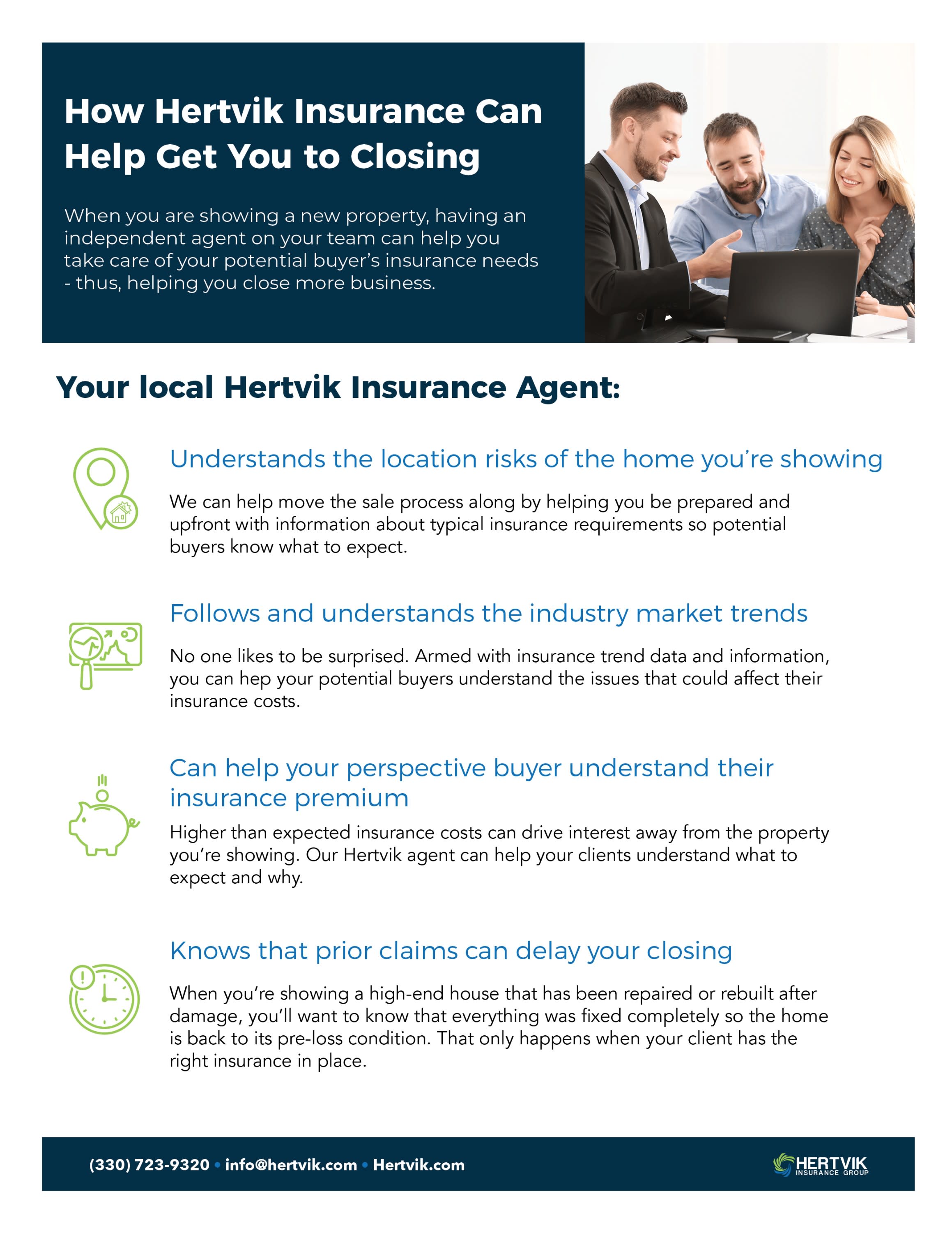 How Hertvik Insurance Can Help Get You to Closing