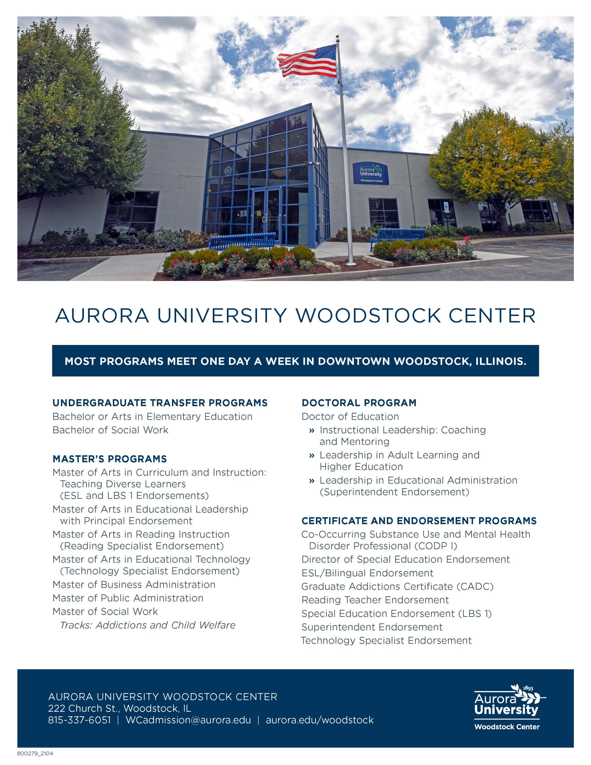 Aurora University Woodstock Center | Crystal Lake Chamber of Commerce