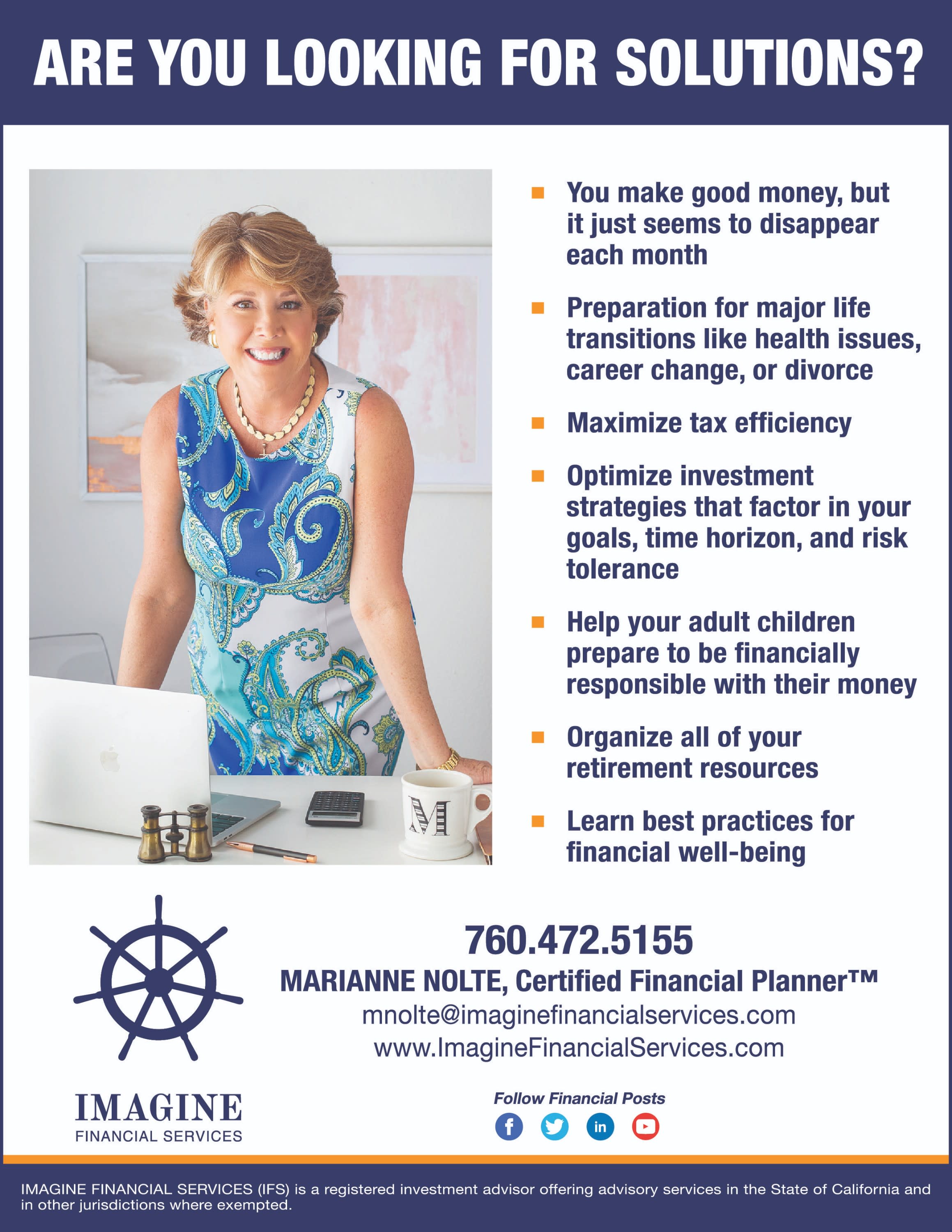 Are you looking for solutions? Imagine Financial Services