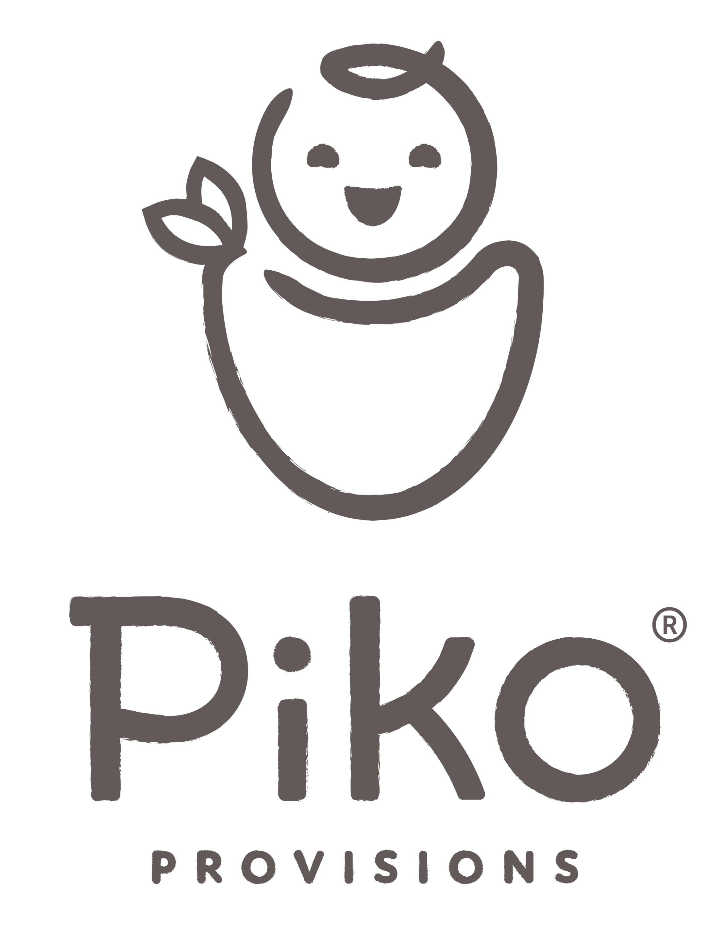 Piko Provisions Logo Smiling Baby in Umeke