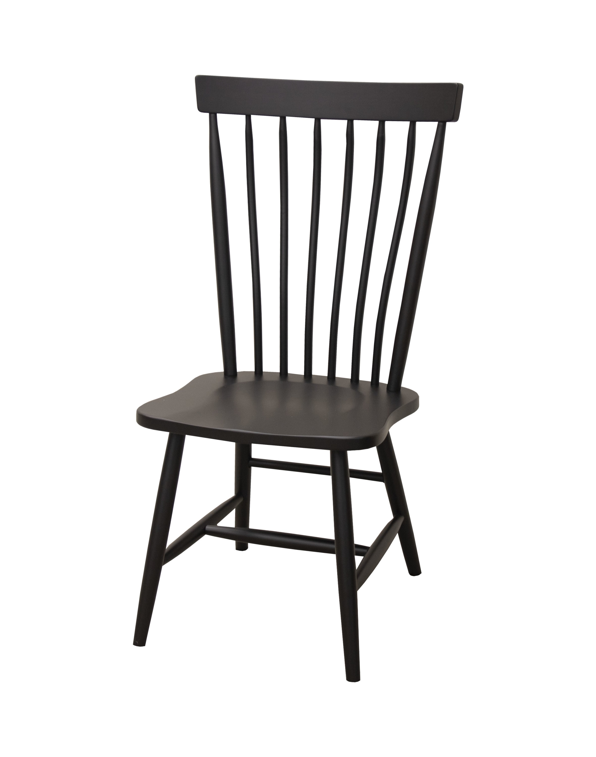 Millcreek Windsor Black Dining Chair in solid Maple wood