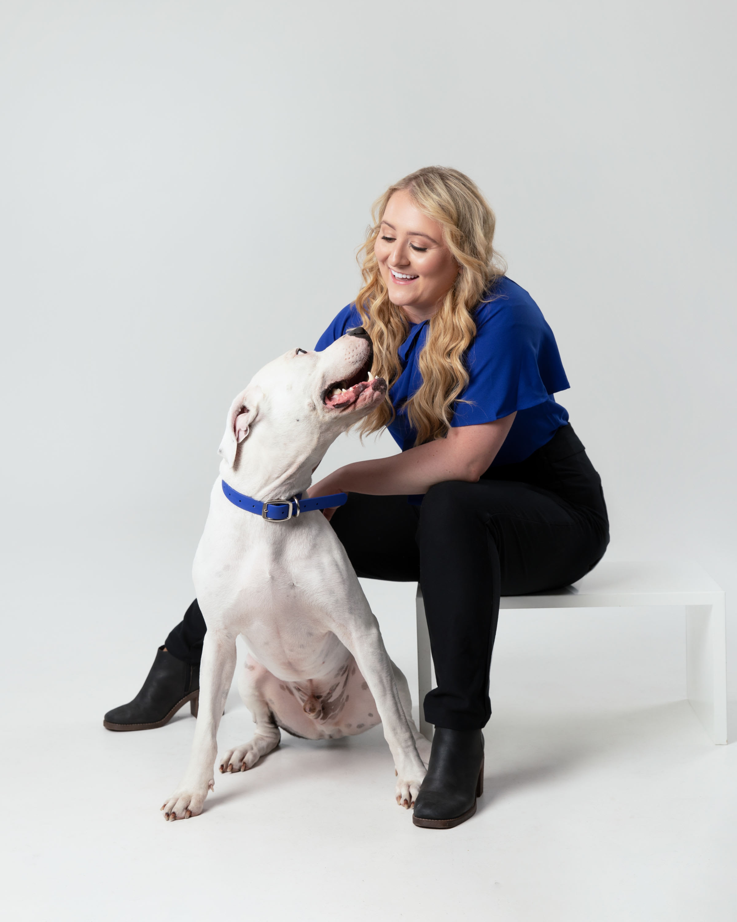 dog and owner portrait