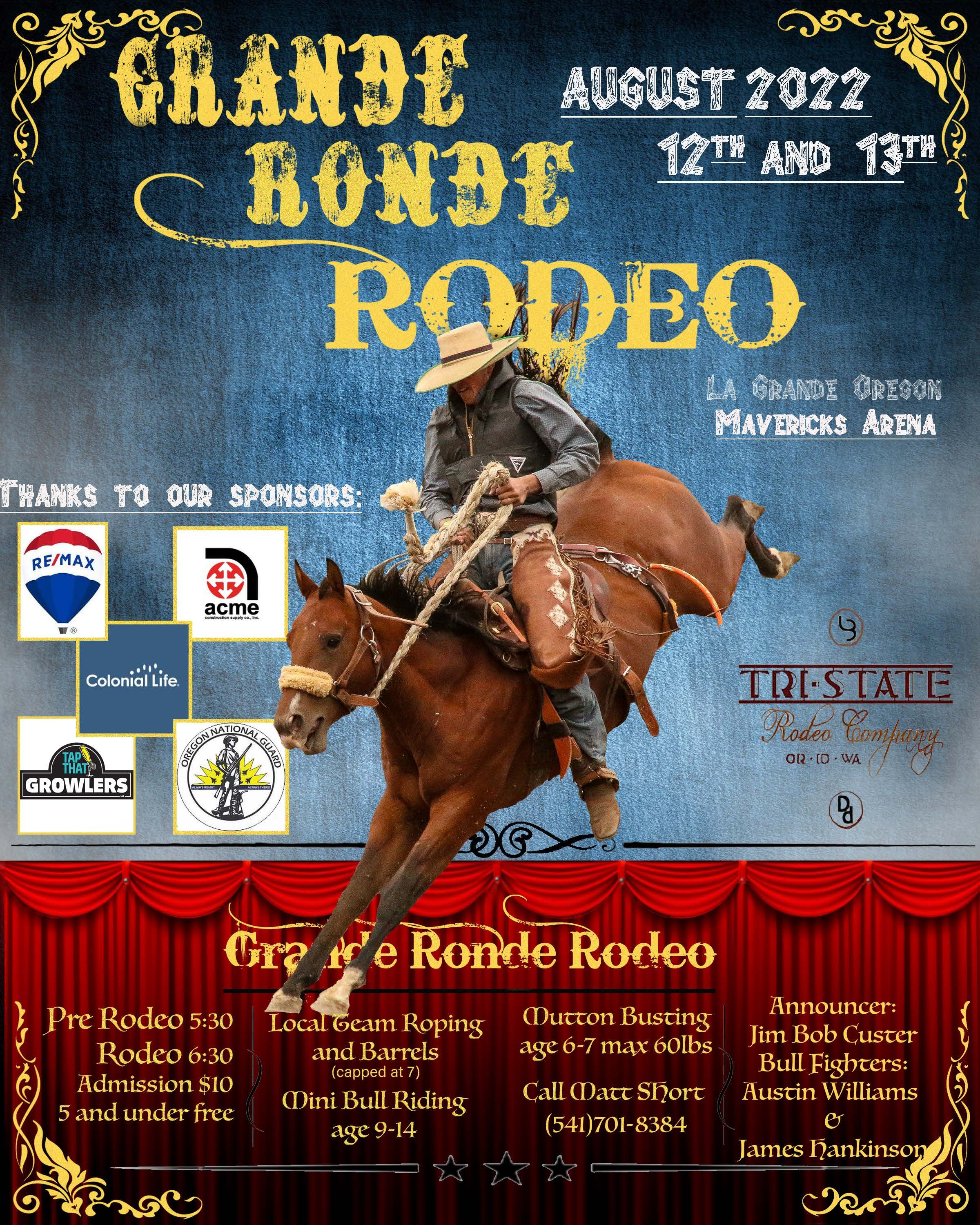 2022 Grande Ronde Rodeo Poster