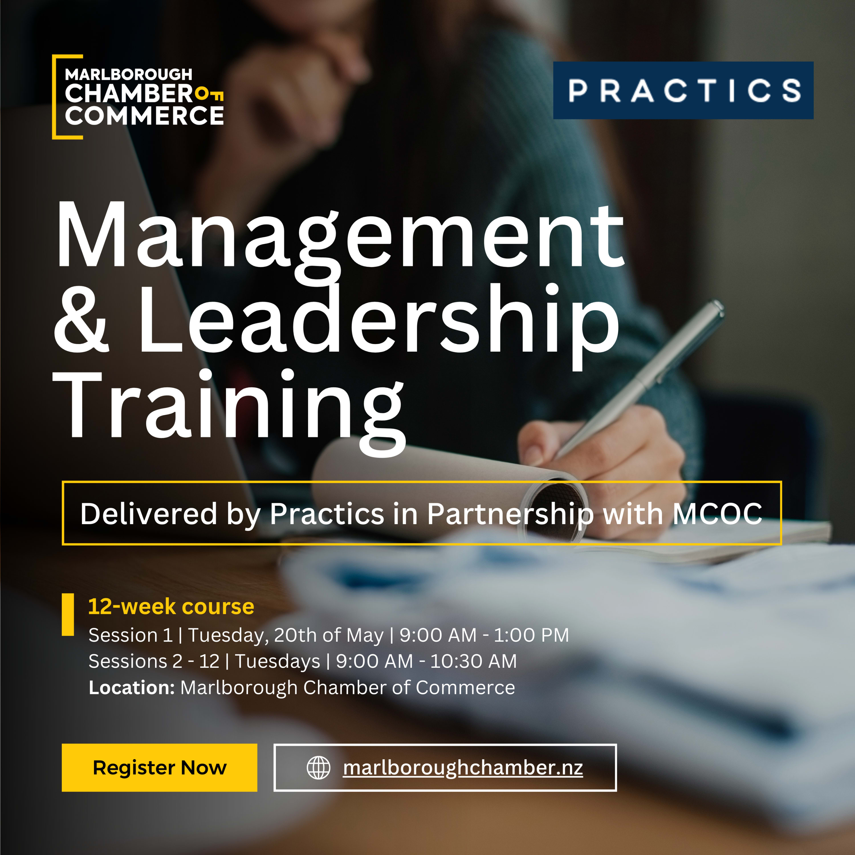 Management & Leadership Training, Delivered by Practics in Partnership with MCOC