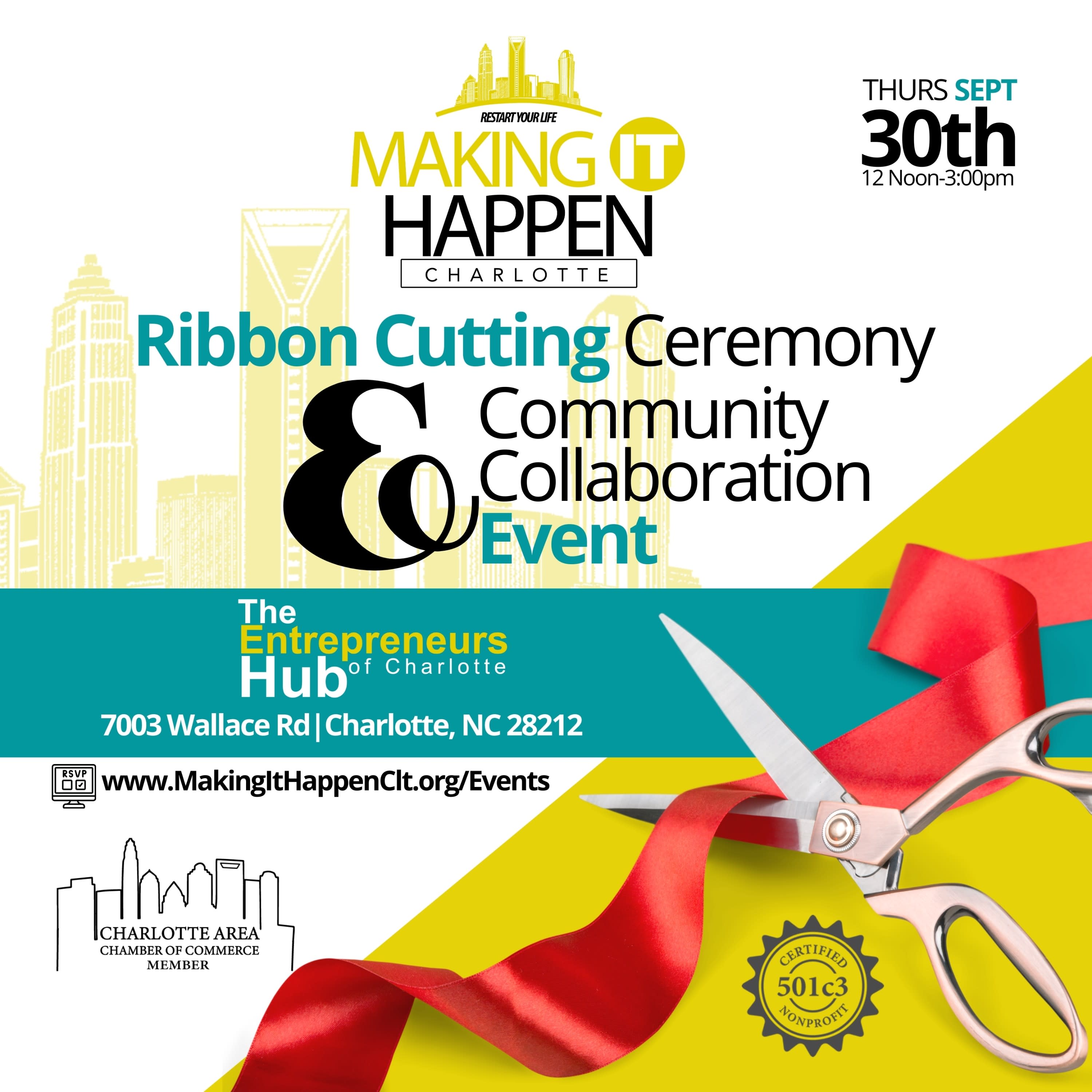 Making It Happen ribbon cutting event