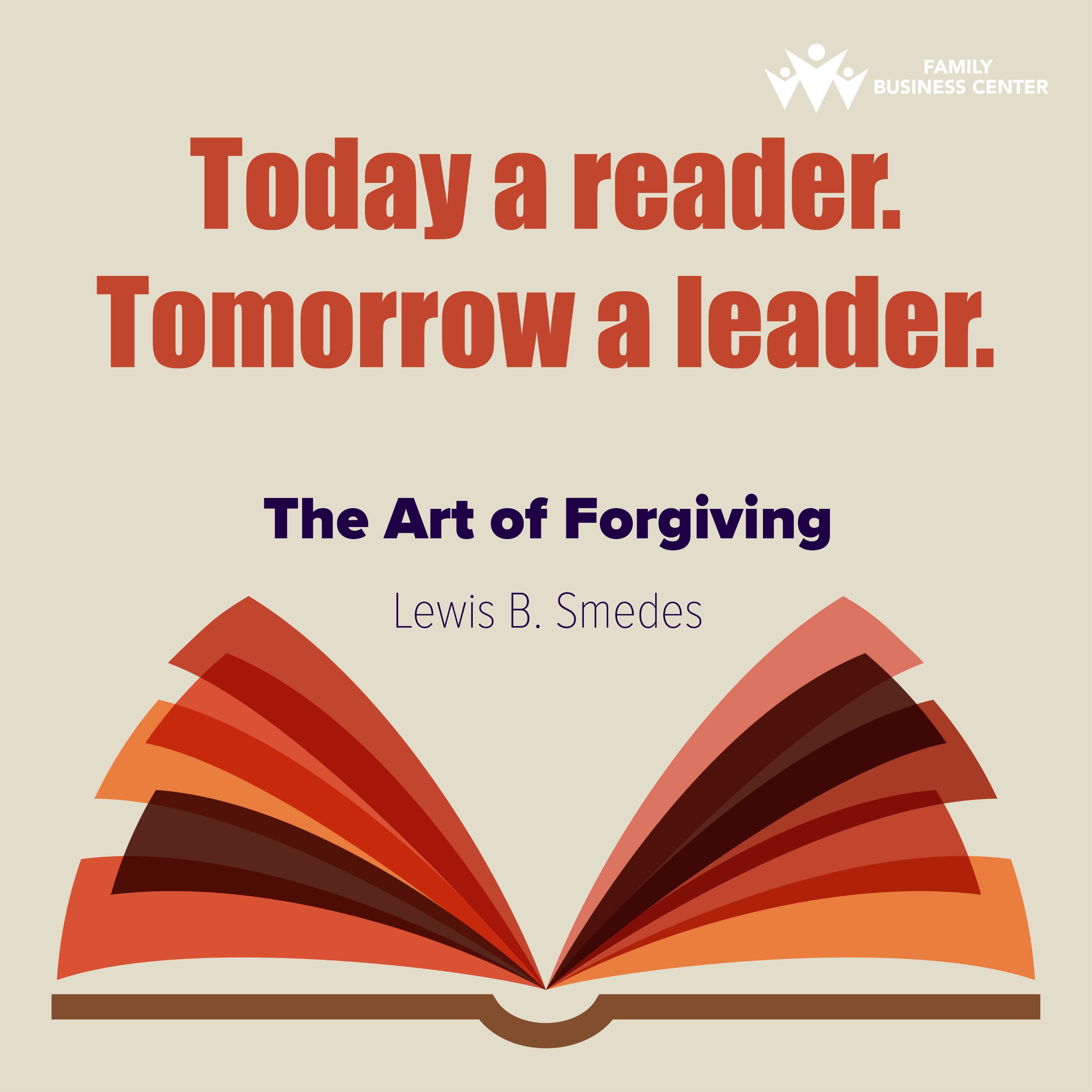 the art of forgiving is our q3 selection for the FBC book club