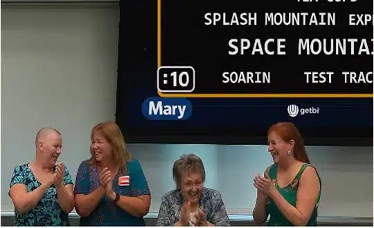 Contestants at a game show