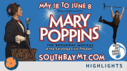 South Bay Musical Theatre Mary Poppins graphic