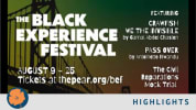 Black Experience Festival titles include Crawfish: We the Invisible, Pass Over, and The Civil Reparations Mock Trial, marked