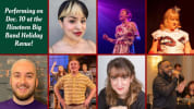 Headshots of performers featured in the Dec 10 holiday concert
