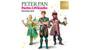 Poster for Peter Pan: Panto in the Presidio running December 3 to December 29 at the Presidio Theatre in San Francisco.