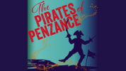 The Pirates of Penzance with a dancing pirate brandishing a sword.