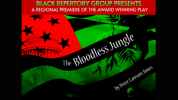 American flag in black, red and green with the text The Bloodless Jungle by Peter Lawson Jones.
