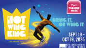 A silhouetted figure jumps mid-air holding a spoon, with bold text reading "Bring it, or wing it" and the show's title (The