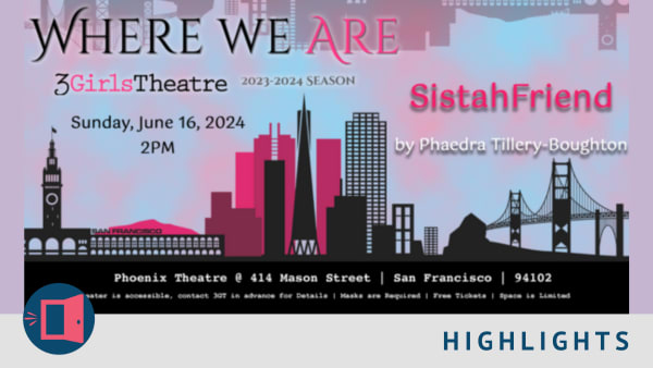 Background of blue sky with pink clouds with silohette of San Francisco City skyline in black and pink.