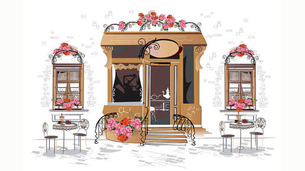 French Cafe Illustration