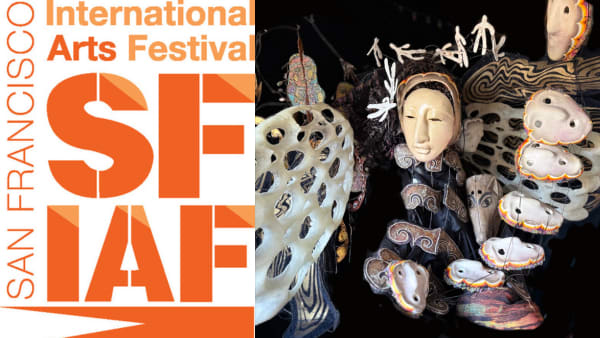 A micro-puppetry collage of masks and costumes