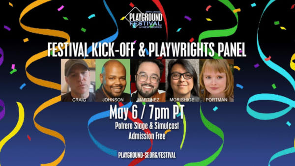 PlayGround Festival: Festival Kick-Off & Playwrights Panel Banner