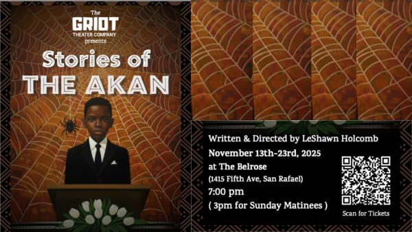 A photo of Akan in front of a podium