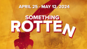 Something Rotten graphic with a quill and ink graphic and the title Something Rotten over top.