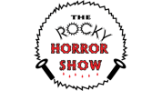 The Rocky Horror Show graphic logo an electrical wire with handles in a circle around the show title.