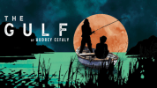 NCTC show graphic with play/show name text 'The Gulf' overlayed over a graphic of two women in silouette in fishing boat. One