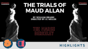 The Trials of Maud Allan a Play by William Brasse, Directed by CC Miller, World Premiere. A black and white image: A marble w