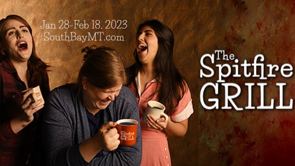 an uplifting musical about the power of friendship. Image is three women, two in their 20's, one older, all laughing.