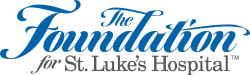 The Foundation for St. Luke's Hospital Logo blue on white background