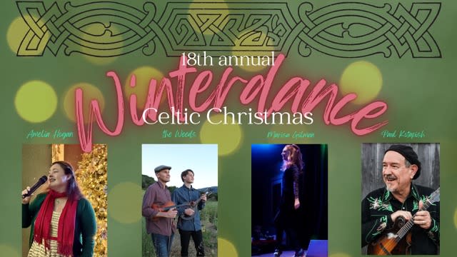 Photos of performers of the Winterdance celtic concert