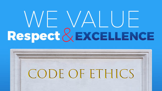 Code of ethics sign