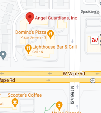 Screen shot showing AGI location off 156th and Spaulding streets