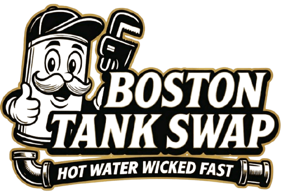 Boston Tank Swap logo – Licensed plumbers specializing in water heater replacement and tankless upgrades in Newton, MA.