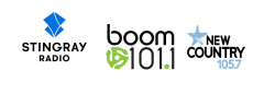 Stingray, Boom 101.1, New Country 105.7