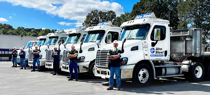 Alro Steel Delivery Trucks