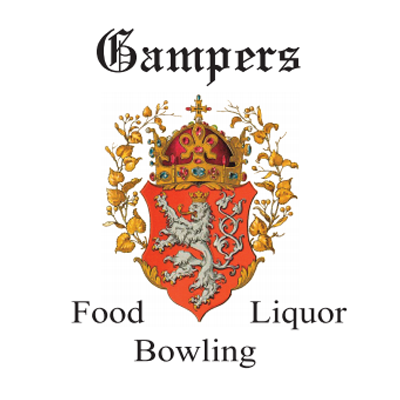 Gamper's Food, Liquor and Bowling logo