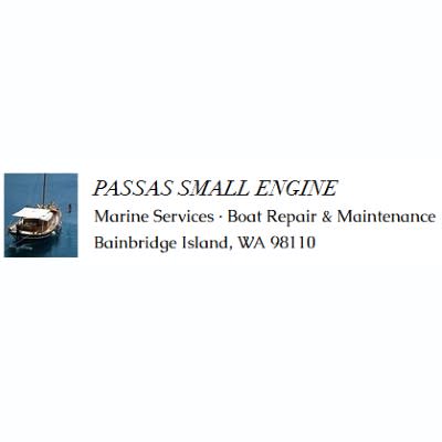 PASSAS SMALL ENGINE MARINE SERVICES LOGO BAINBRIDGE ISLAND