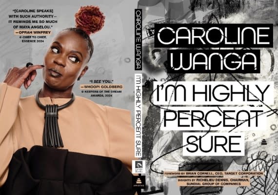 image of caroline wanga and her book