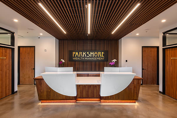 Lobby at Parkshore Wealth Management