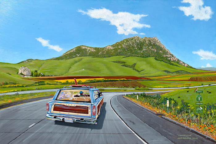 Road Trip up Highway 1 in a classic surf wagon