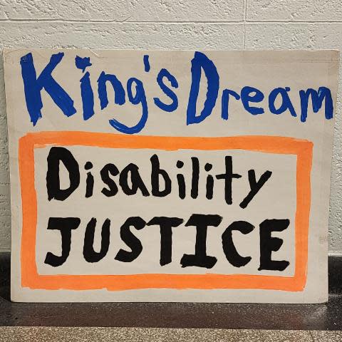 Kings Dream Disability Justice event logo