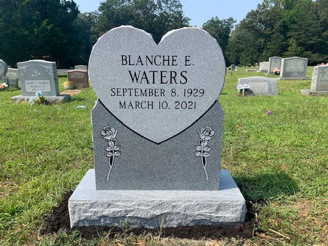 heart shaped headstone