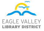 Eagle valley library district logo.
