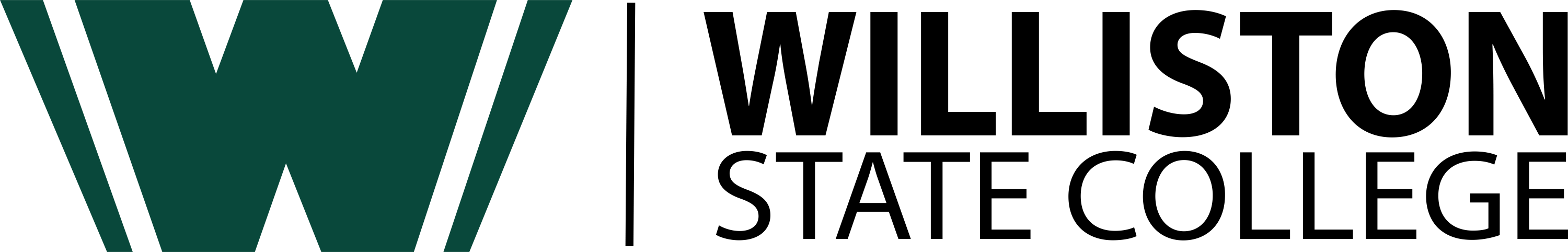 Aerial view of Williston State College Campus in Williston, North Dakota