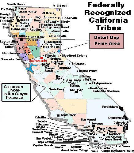 California Tribes Map Best 