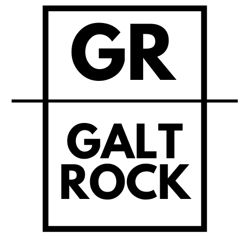 Galt Rock "GR" logo