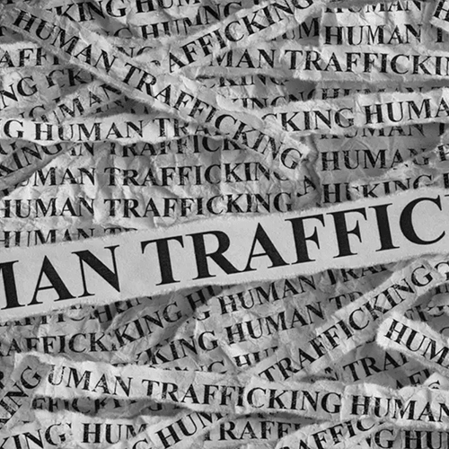 human trafficking sign